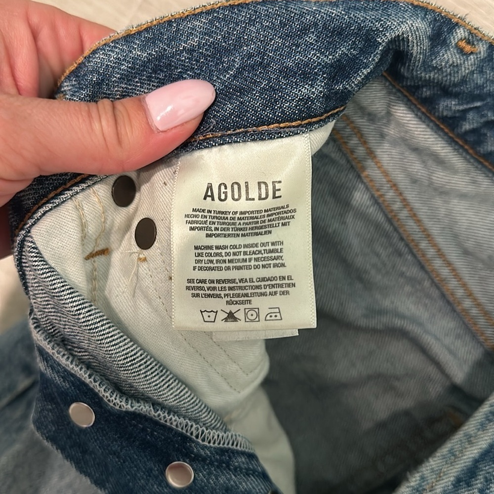 AGOLDE Distressed mid rise jeans - Picture 7 of 8